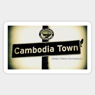 Cambodia Town, Long Beach, CA by Mistah Wilson Sticker